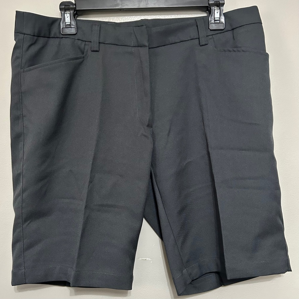 Oobe Women's Shorts 12 Gray Tailored Bermuda Career Golf Workwear Casual 34X10